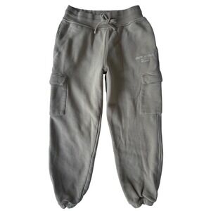 ONER ACTIVE Beige Fleece Cargo Joggers Sweatpants | Unisex | Size Small